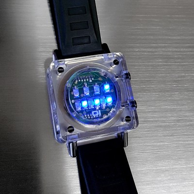 led analog watch